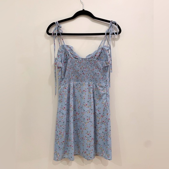 Mendocino Blue Floral Mini Dress - Picture 2 of 2